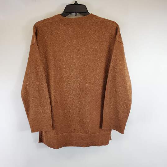 Tahari Women Copper Sweater XS NWT image number 2