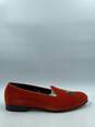 Authentic Ralph Lauren Chad Orange Embroidered Loafers M 11.5D image number 1