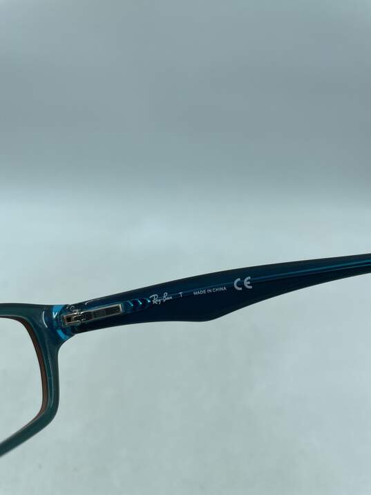 Ray-Ban Blue Rectangle Eyeglasses image number 7