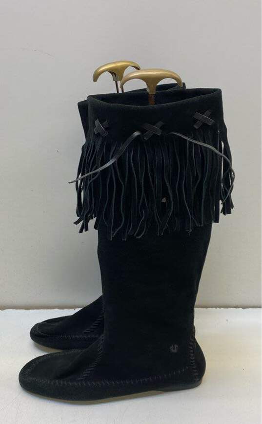 True Religion Black Moccasin Style Boot Women 10 image number 1