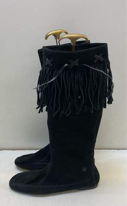 True Religion Black Moccasin Style Boot Women 10