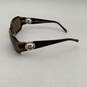 Womens Enchanted Heart Of Gold Brown Tortoise Full Rim Wrap Sunglasses image number 4