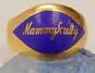 Vintage 10k Yellow Gold Etched Ring 4.2g image number 3