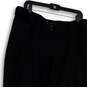 Womens Black Flat Front Pockets Regular Fit Straight Leg Capri Pants Sz 1P image number 3