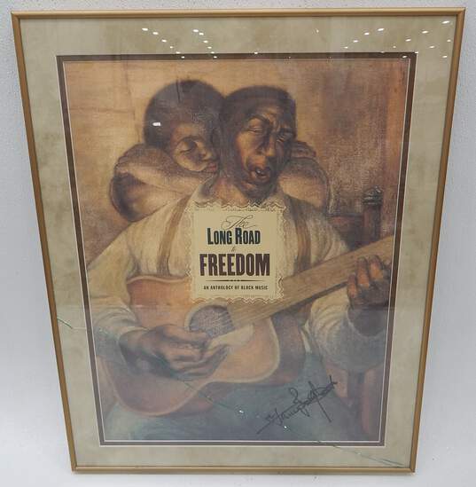 Harry Belafonte Signed Print The Long Road To Freedom: An Anthology Of Black Music image number 2