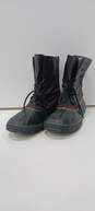 Sorel Men's Black Rubber and Canvas Snow Boots Size 10 image number 1