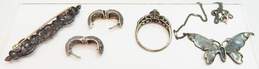 Artisan 925 Smoky Quartz Ring & Marcasite Jewelry 23.4g alternative image