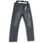 NWT Levi Strauss & Co. Womens 505 Gray Denim Stretch Straight Leg Jeans Sz 34X32 image number 1