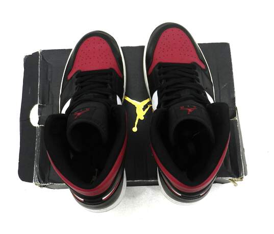 Jordan 1 Mid Bred Toe Men's Shoe Size 11.5 image number 2