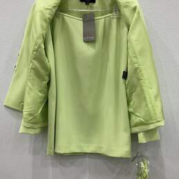 NWT Kasper Womens Green Notch Lapel Single-Breasted 2 Piece Skirt Suit Size 16P alternative image