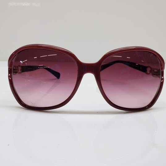 AUTHENTICATED COACH HC8145 'MILKY BLACK CHERRY' SUNGLASSES image number 3