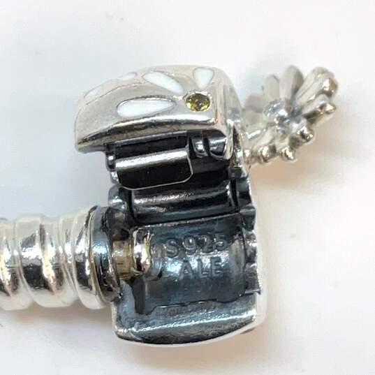 Designer Pandora Sterling Silver S925 ALE Barrel Clasp Charm Bracelet image number 3