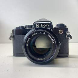 Nikon FE 35mm SLR Camera w/ Nikkor 50mm 1:1.4 Lens