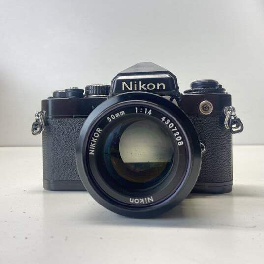 Nikon FE 35mm SLR Camera w/ Nikkor 50mm 1:1.4 Lens image number 1