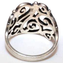 James Avery Sterling Silver Scroll Ring Size 8 - 6.18g alternative image