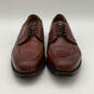 Mens Bradley 2661 Brown Leather Almond Toe Derby Dress Shoes Size 9.5 D image number 6