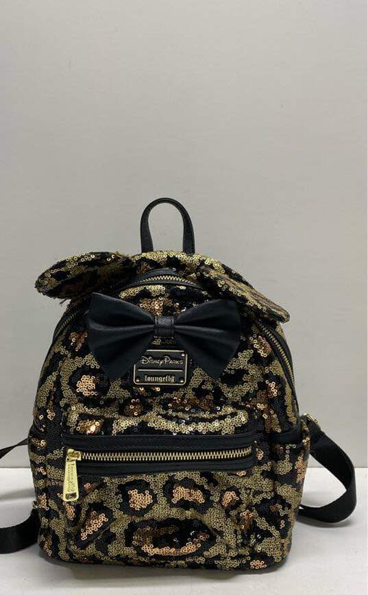 Loungefly X Disney Animal Kingdom Sequin Mini Backpack Multicolor image number 1