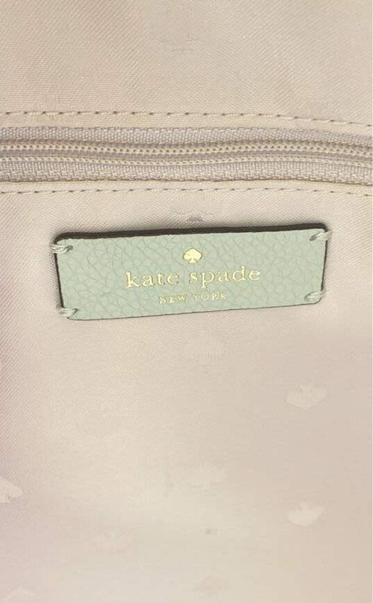 Kate Spade Pebble Leather Monet Triple Compartment Shoulder Bag Mint image number 5