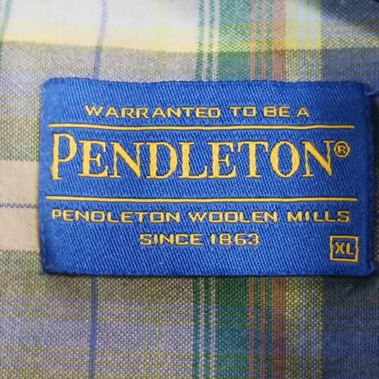 Pendleton Men's Multicolor Cotton Plaid SS Button Hiker Size XL image number 3