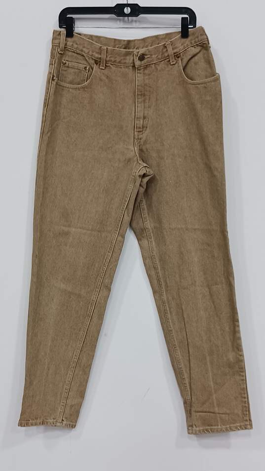 Bill Blass Men's Tan Tapered Leg Jeans Size 36x32 image number 1