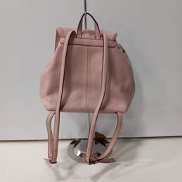 Kate Spade Rose Pink Pebbled Leather Drawstring Flap Backpack alternative image