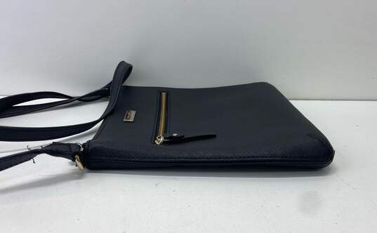 Kate Spade Black Leather Zip Crossbody Bag image number 4