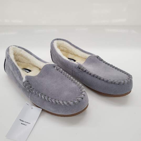Land's End Women's Suede Moccasin Slippers Size 6B image number 2