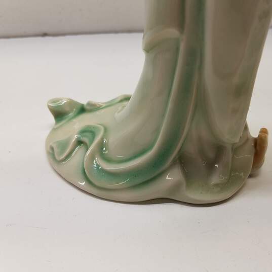 Porcelain Gisha  Oriental Figural Ceramic 12in Tall   Statue image number 4