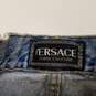 Womens Blue Pockets Light Wash High-Rise Denim Straight Jeans Size 33-47 image number 3