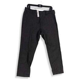 NWT Mens Gray Flat Front Slash Pocket Straight Leg Dress Pants Size W32 L30