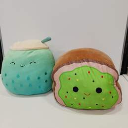 Bundle of 2 Large Squishmallows Jakkaria the Boba Drink & Sinclair The Avocado Toast
