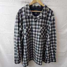 Pendleton Wool Black White Flannel Original Board Shirt Size XXXL