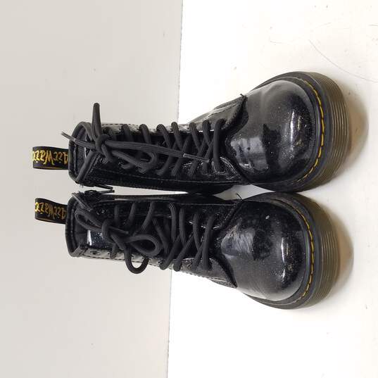Dr. Martens Girl's 1460 Glitter Lace Up Boots Size 2 image number 5