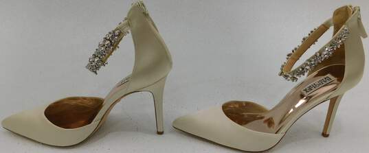 Badgley Mischka Women's Size 10  Flash Ankle Strap Pointed Toe High Heel image number 4