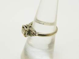 Vintage 14K White Gold 0.37 CTTW Diamond Wedding Ring 2.4g alternative image