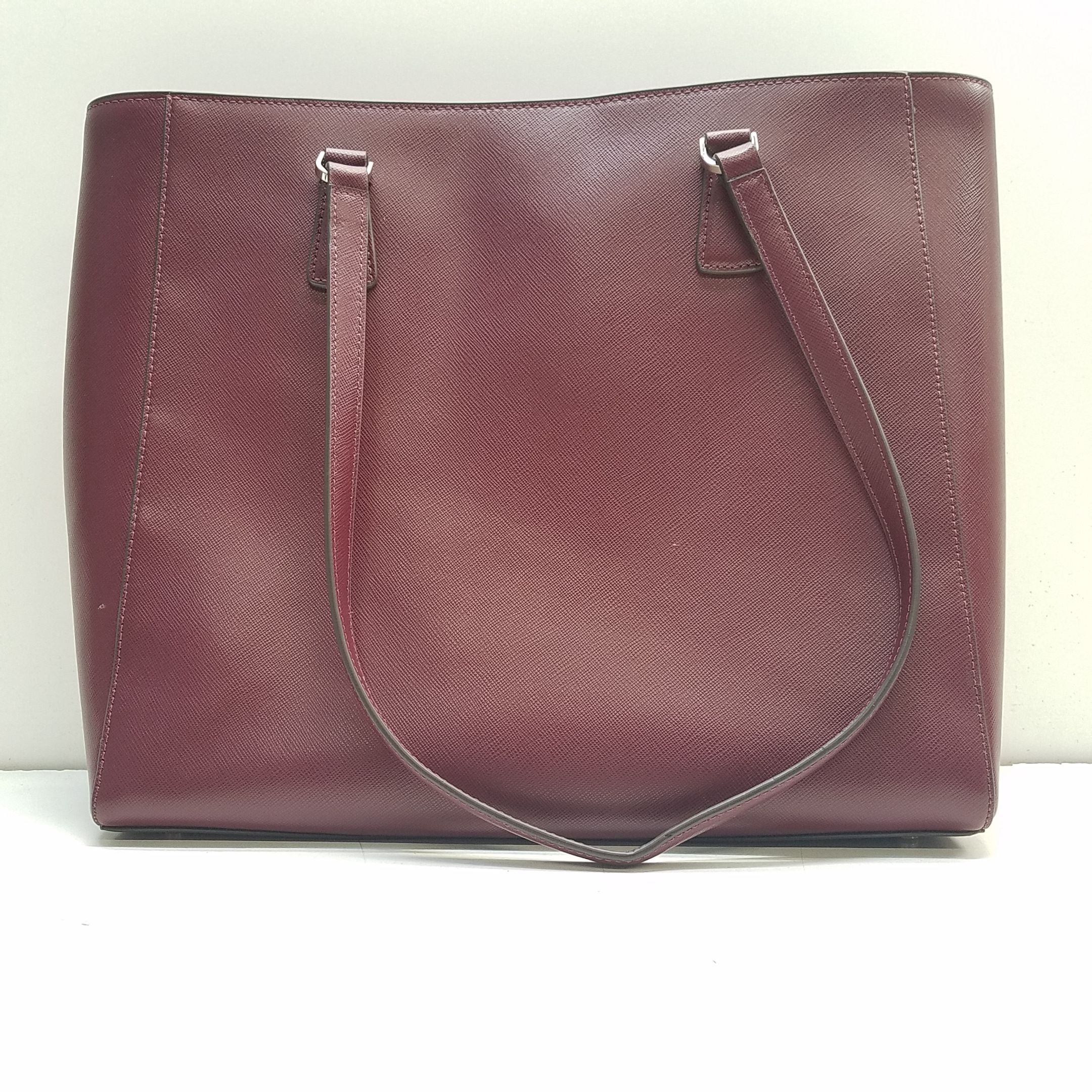 New Kate Spade Ava Reversible Tote with Pouch Double Faced Leather Deep  Berry | eBay