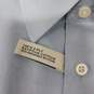 Joseph Abboud Men's Blue Button Up Egyptian Cotton Shirt Size 17-32/33 image number 4