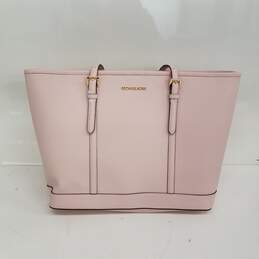 Michel Kors Pink Leather Tote Bag