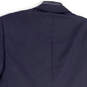 Mens Blue Long Sleeve Notch Collar Single Breasted Two-Button Blazer Sz 40 image number 4