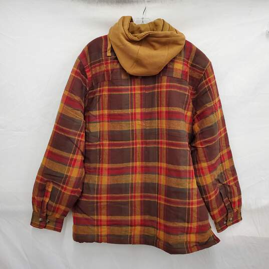 NWT Legendary White Tails Maplewood Hooded Flannel Shirt Jacket Size XL image number 2