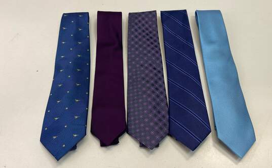Designer Assorted Bundle Set Of 5 Multi Neckties Ties image number 1