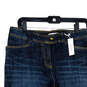 NWT Womens Blue Denim Medium Wash Stretch Wide Leg Jeans Size 6 image number 3