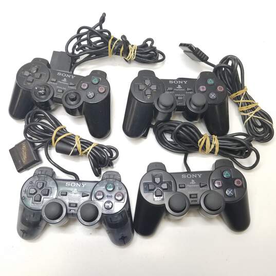 Sony PS2 controllers - Lot of 10, mixed color >>FOR PARTS OR REPAIR<< image number 2