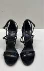 Michael Kors Embossed Leather Strappy Heels Black 9 image number 4