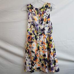 Maeve Anthropologie abstract floral fit and flare sleeveless dress 6