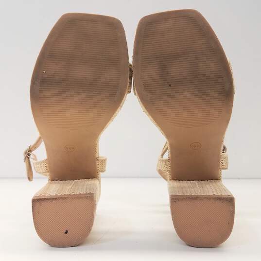 Torrid Raffia Platform Heel Sandals Beige 9WW image number 7