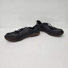 Olukai Ni'o MN's Black Leather Lace Up Boat Shoes Size 11.5 US alternative image