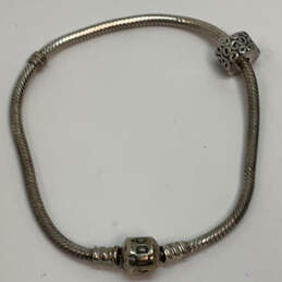 Designer Pandora S925 ALE Sterling Silver Snake Chain Charm Bracelet alternative image