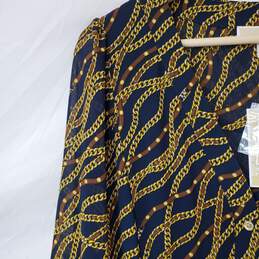 NEW MICHAEL MICHAEL KORS KATE Print Georgette Midi Dress Size M alternative image