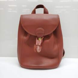 11x9.5x6 GLOVE TANNED FULL GRAIN LEATHER BACKPACK MADE IN KOREA